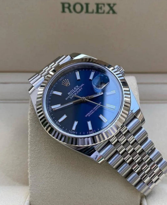 Blue Rolex first class